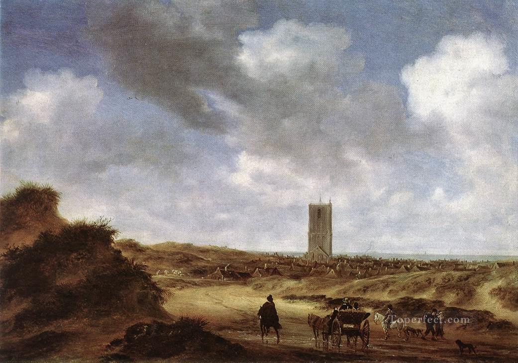 View of Egmond aan Zee landscape Salomon van Ruysdael Oil Paintings